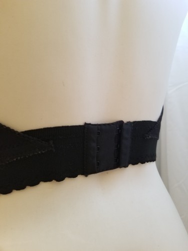 Vintage Smoothie Backless Black Lace Bustier Long Line Boned Bra 36B - Picture 11 of 15