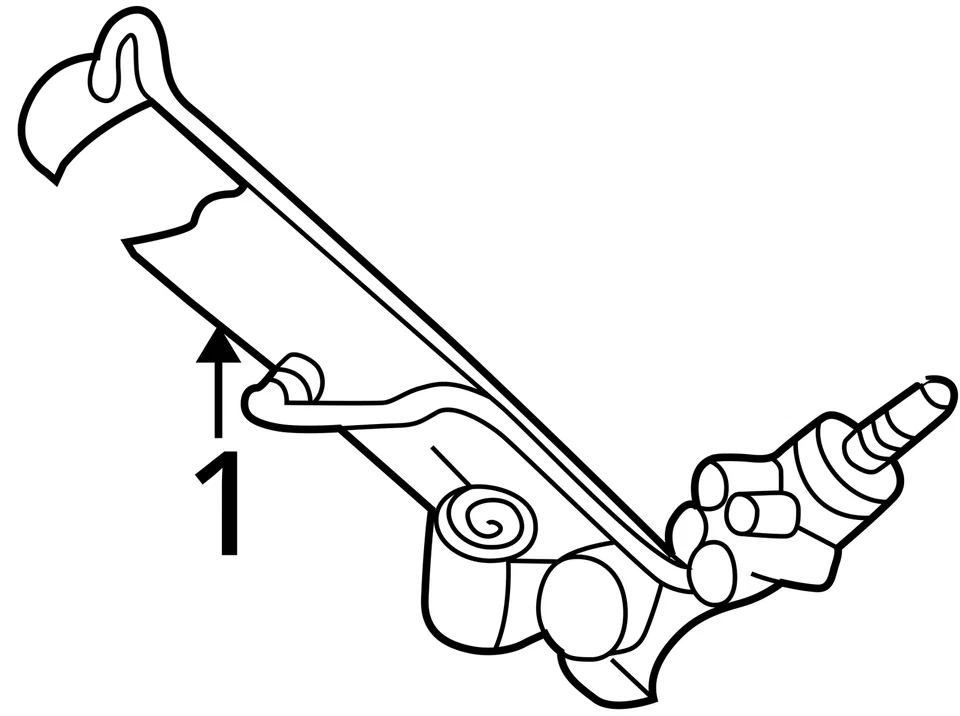 Jeep Liberty 2006-2007 cremallera de dirección y piñón FDXYJ Foto 3 de 3