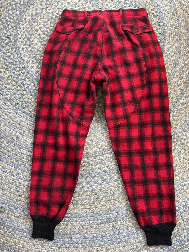 Vintage woolrich red plaid hunting jacket & Pants 42 - Image 4 of 4