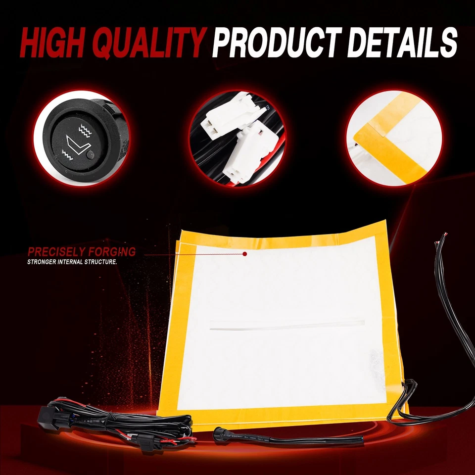 Universal Heated Seat Element Pad Kit Heater Power Warmer 628-040 - Image 2 of 4