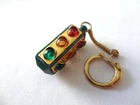 vintage traffic light keychain keyring