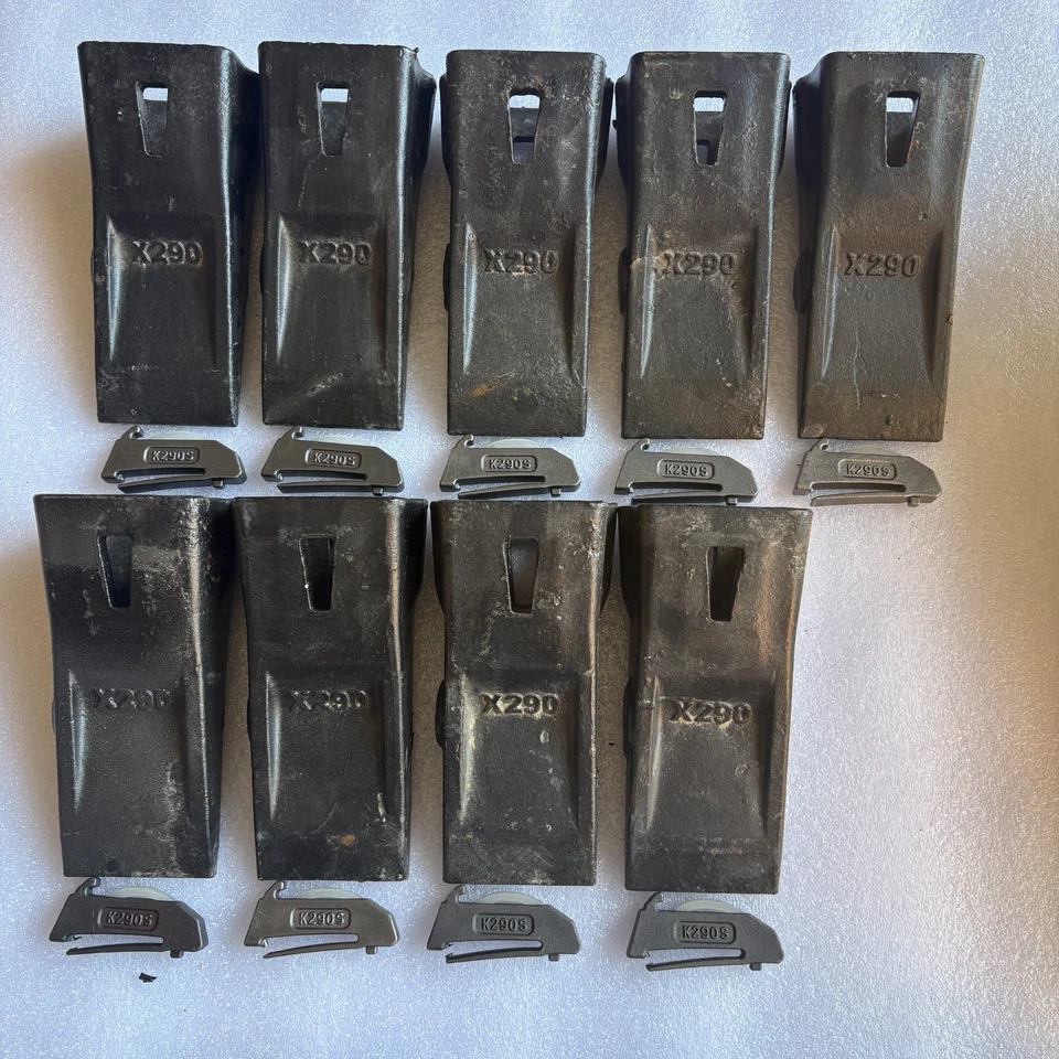 Juego de 10 dientes x290 con cerraduras de acero K290S aptos para diente adaptador de cubo x290 Foto 3 de 4