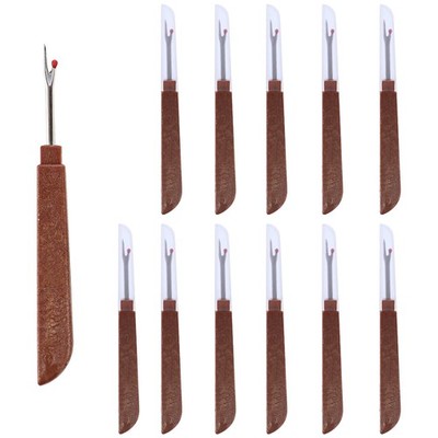 12 Pcs Sewing Seam Rippers Plastic Thread Cutter Handy Stitch Ripper Tag Sewi...