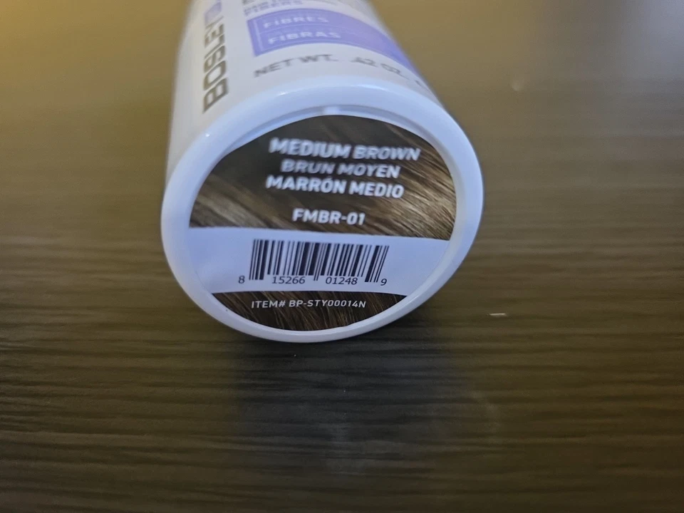 Nuevas fibras espesantes capilares Bosley Volumize en marrón medio 0,42 oz envío gratuito Foto 3 de 4