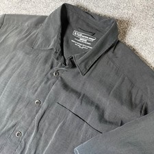 5.11 Tactical Series Men's Medium Black Short Sleeve Button Shirt Work Utility