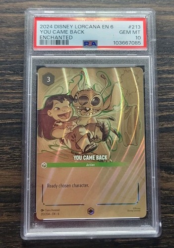 You Came Back graded PSA 10 for sale on eBay