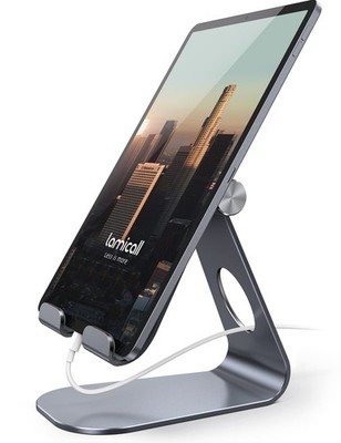 Lamicall Tablet Ständer, verstellbare Halterung - Desktop Ständer Dock grau 
