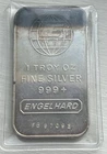 Engelhard 1 Troy oz Fine Silver .999 Bar Toner