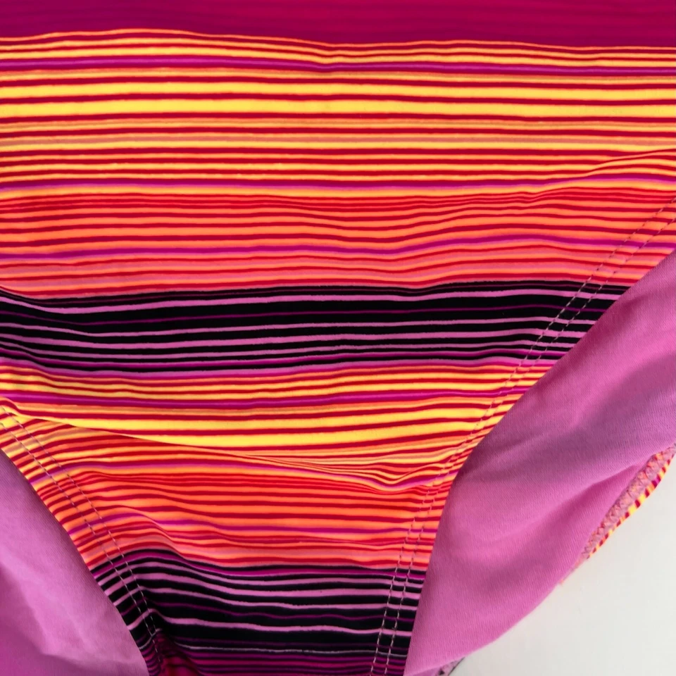 Nuevo MUDD Mujer Traje de Baño a Rayas Hipster Naranja Bikini Parte Inferior Talla Pequeña XL Foto 3 de 4