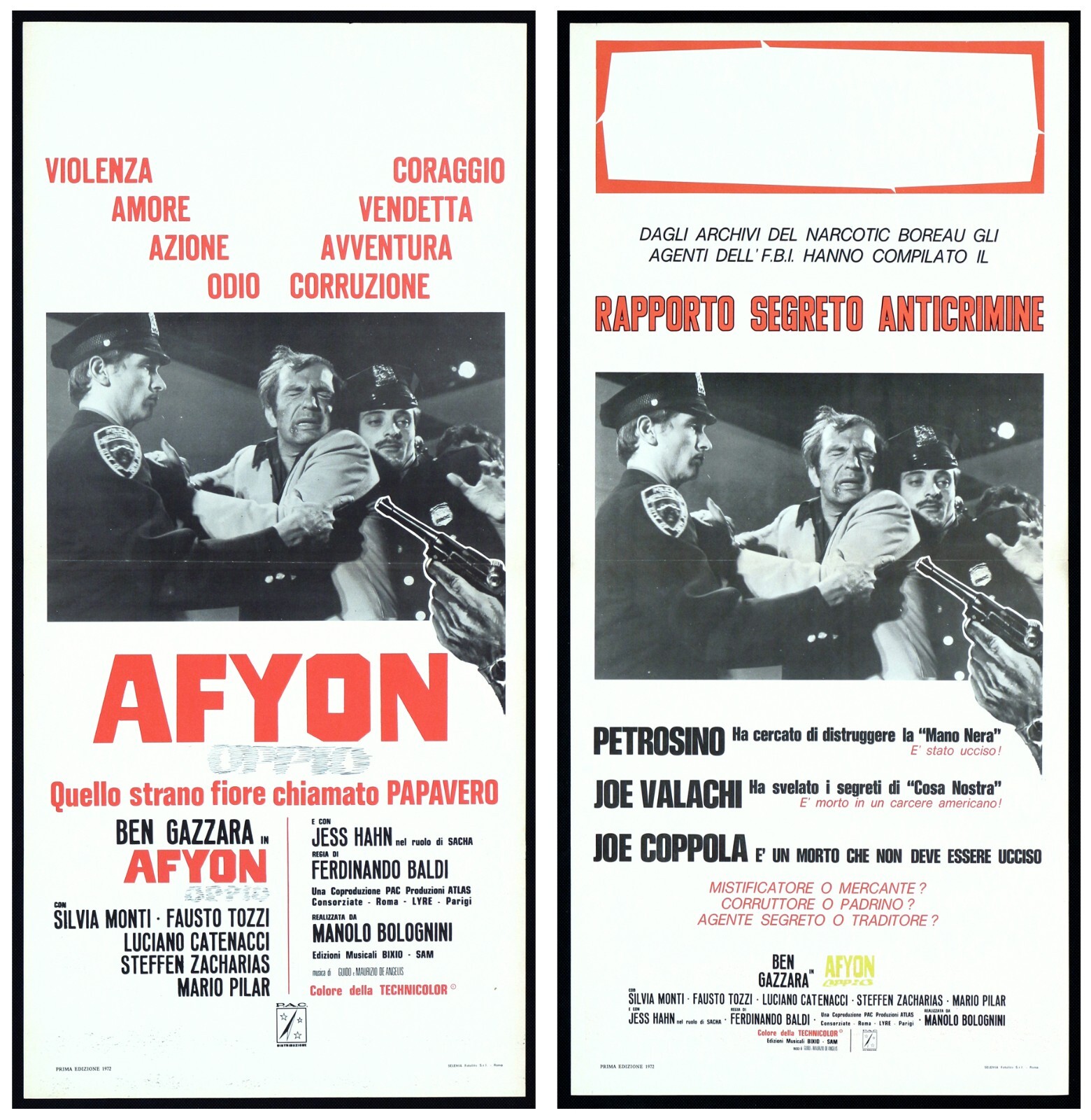 Locandina originale film Sicilian Connection (1987) - Regia di Tonino Valerii