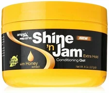 AMPRO PRO Shine 'n Jam Conditioner Gel Extra Hold 8oz Good for Natural Hair NEW