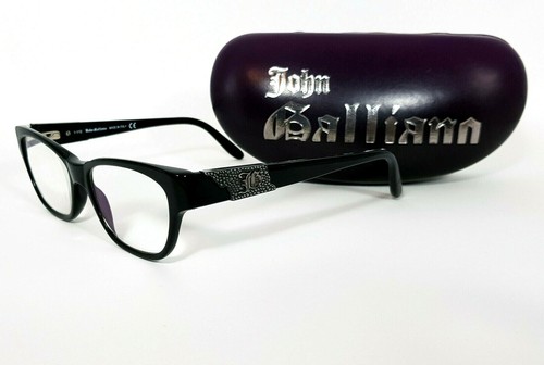 JOHN GALLIANO Eyeglasses Black Frames Rectangle Style Metal JG 5049 Women Unisex - Picture 11 of 11