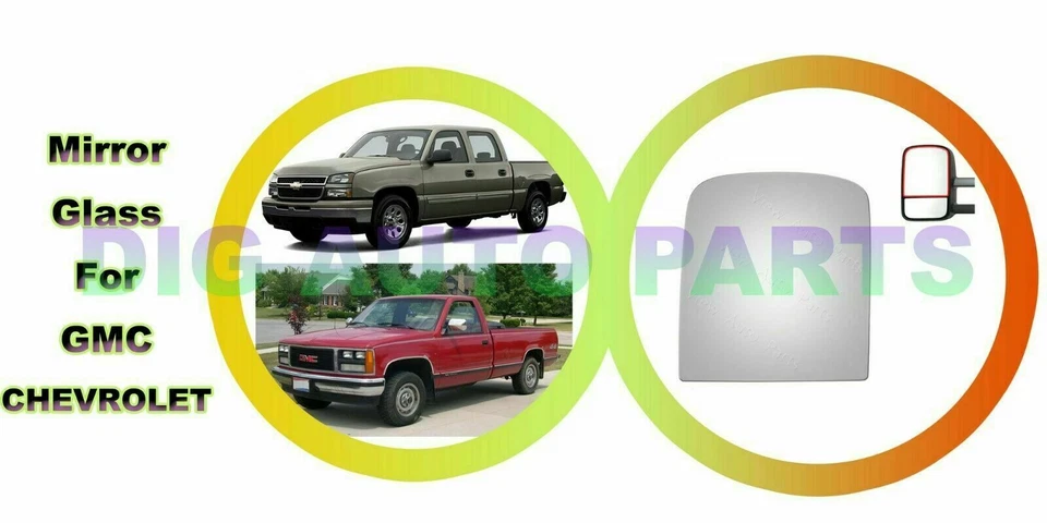 Espejo retrovisor superior vidrio repuesto para Chevrolet Suburban 2002-2014 lado derecho del conductor Foto 4 de 4