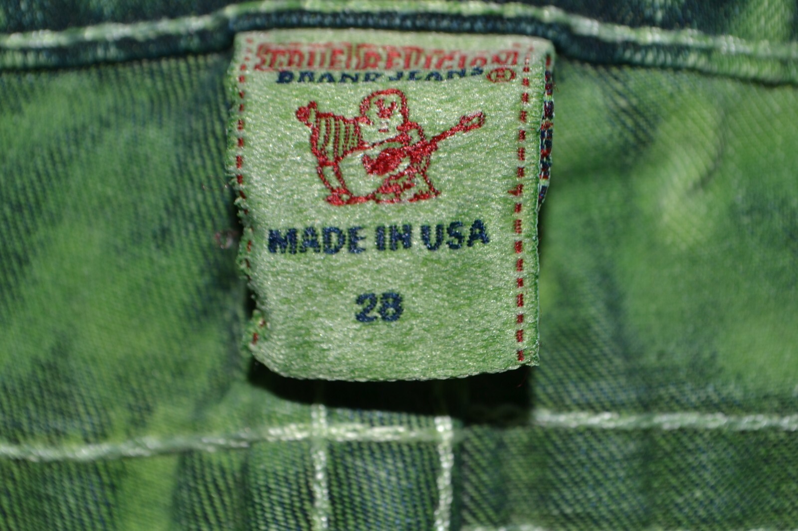 True Religion Women's Stella Skinny Pocket Flaps Tie Dye Jeans Sz 28x34 thumbnail 9