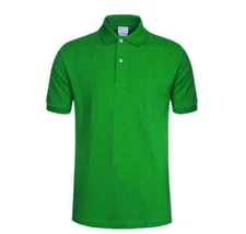 Men Dry Fit Polo Shirt Cotton T Shirt Jersey Golf Sport Short Sleeve Casual