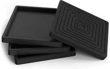Furniture Coasters Cups 4Pcs 2.5 inch Rubber Non-Slip Bed Leg PadsAnti Slip Pad