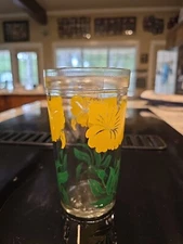 Boscul PB&J Jar Drink Glass Yellow Hibiscus