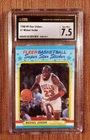 1988 Fleer Sticker #7 Michael Jordan Chicago Bulls Basketball Card CSG 7.5 NM+