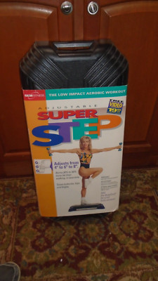 Exercise Workout Step Platform, Aerobic Stepper Bench Adjustable Risers