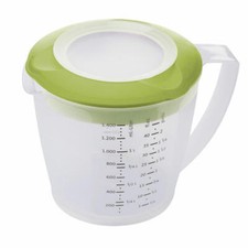 Westmark R&uuml;hrbecher/Messkanne mit Spritzschutz, Deckel und Ausgie&szlig;er, 1,4 l