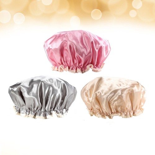 3 PEZZI Cappellini Colorati Shampoo Bambino Impermeabile Doccia Miss Bambino Donna Cappello Bagno - Foto 6 di 12