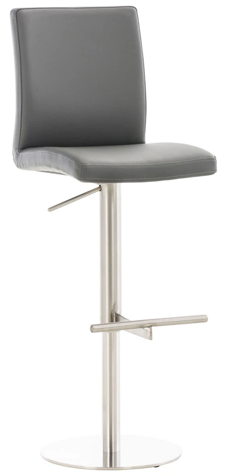 Tabouret de Bar Cadiz Similisuir Repose-pied et Pieds Métal Siège Pivotant - Photo 1/1