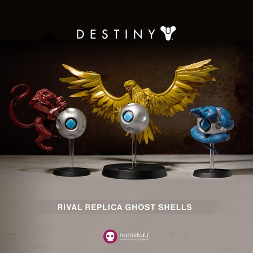 Destiny 2 Rival Hunter Ghost Shell Statue 20cm with OCULARIA EMBLEM NEW & SEALED - Picture 7 of 7