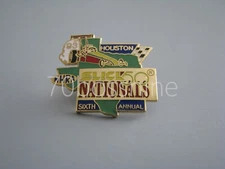 1993 SLICK 50 NATIONALS HOUSTON NHRA DRAG RACING EVENT HAT PIN LAPEL PIN