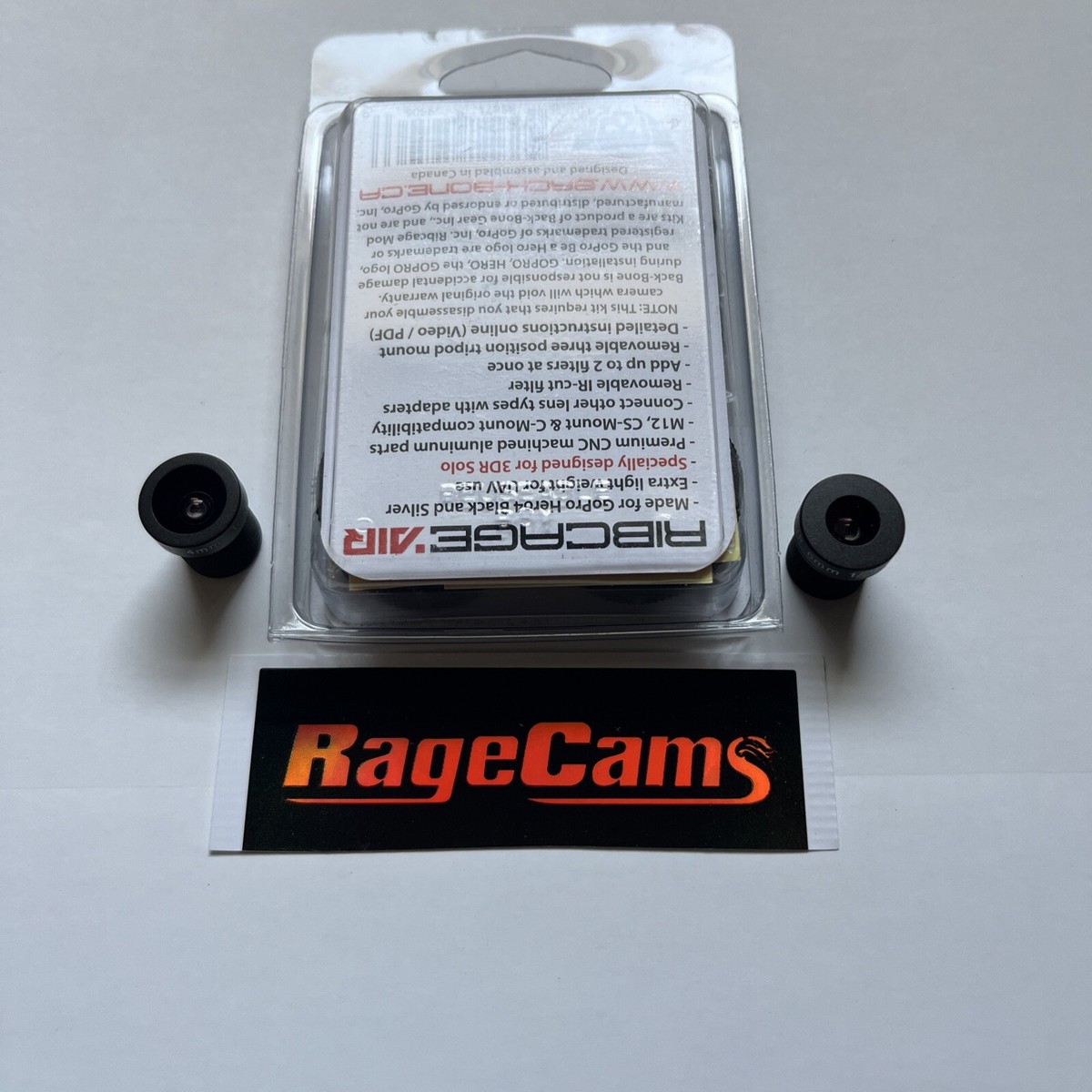 RIBCAGE AIR BACKBONE C/CS MOUNT LENS MOD KIT FOR GOPRO HERO4 RIBCAGE AIR BACKBONE C/CS MOUNT LENS MOD KIT FOR GOPRO HERO4