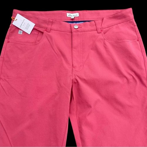 Peter Millar Pants 32 x 34 Crown Sport EB66 Performance Cape Red Golf NEW $160 - Bild 12 von 14