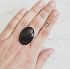 Big Lucifer Ring 925 Sterling Silver Natural Black Onyx Gemstone Handmade Rings