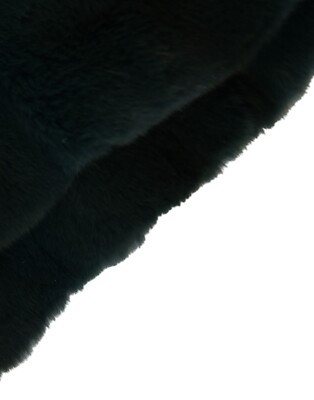 DOLCE & GABBANA Hat Black Weasel Fur Whole Head Wrap Capello