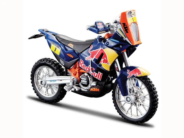 Bburago 1:18 Dakar Rally KTM Sxf 450 Toy Modell Cyril Despres Enduro Motocross - Bild 2 von 4