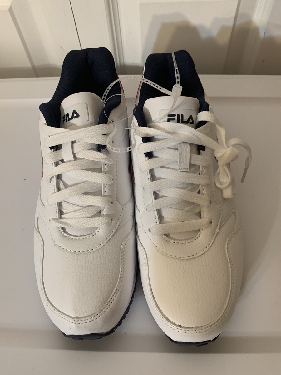 FILA - miu_hayato MSRP $89.99 NWT FILA MEN'S NAVY BLUE RED MID PLUS HI TOP