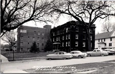 Real Photo Postcard Atlantic Hospital in Atlantic, Iowa