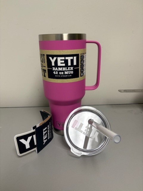 Wildflower Fuchsia YETI® 42 Ounce Travel - Authentic, Brand New