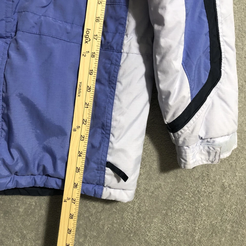 Columbia Vertex Insulated Ski Jacket Blue Nylon Youth 14/16 Outdoor Chest 40 in - Image 4 of 4