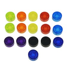 KAISH 16pcs Electric Guitar Effect Pedal Footswitch Topper Pedal Protection Caps