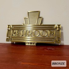 Art Deco Sign Bronze 9inch sign Home Decor 3D Printed Decoration