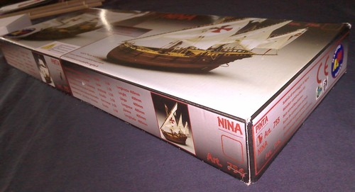 NEW Mantua Model Pinta Wood Ship Boat Scale:1/50 Inch: 22.44" Kit #775 - Afbeelding 12 van 12