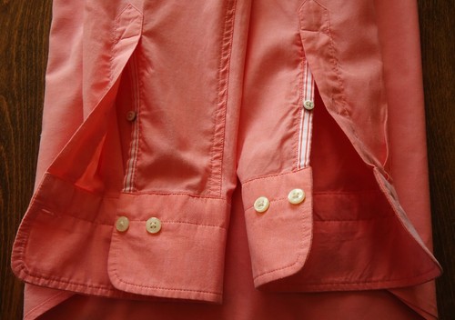 GANT size S Slim Washed Pinpoint Oxford Men's Casual Shirts Orange Melon - Picture 9 of 13