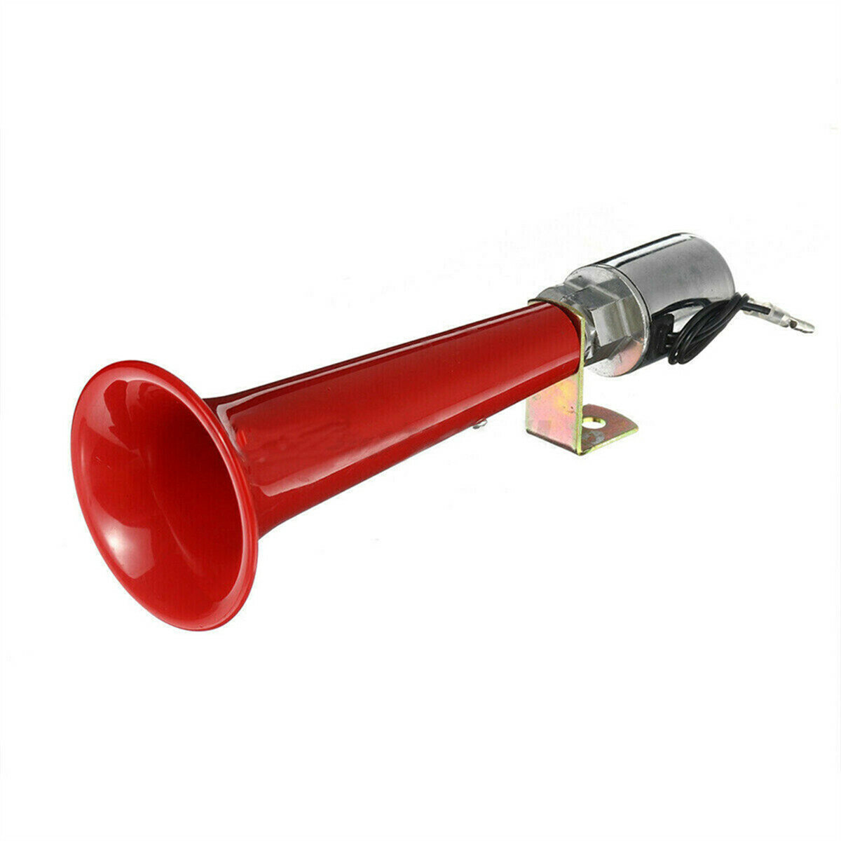 180DB Super Loud Single Trumpet Air Horn Car Truck Lorry Boat Train Red Plastic