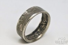 Walking Liberty Half Dollar Coin Ring Men's Size 13.5 Silver Coin Ring 10g 22534
