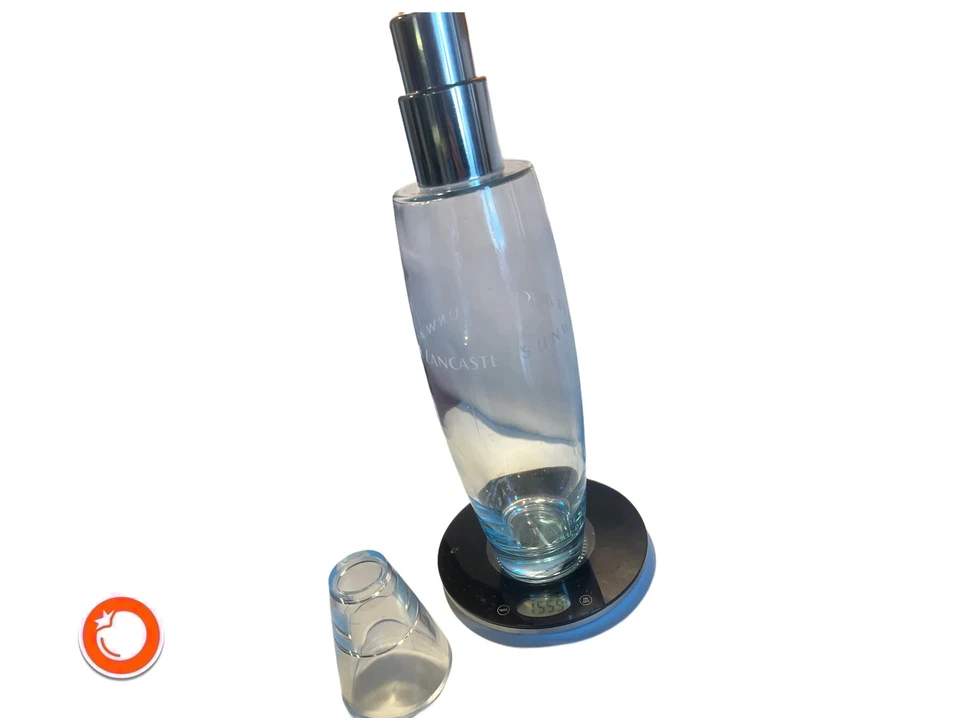 Very rare 1990er Riesen Flakon Factice LANCASTER SUNWATER 47cm, 1,8 Kg