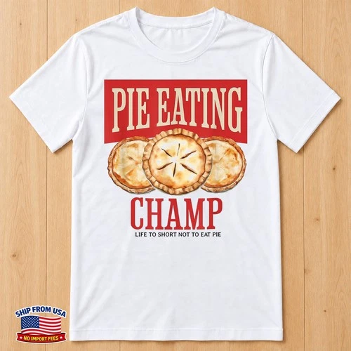 Pie Eating Contest Baked Cherry Blueberry Apple Pie T-Shirt - product listing photo