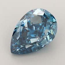 Pear 2.20 Ct Fancy Vivid Blue VVS2 Clarity IGI Certified Lab Grown CVD Diamond