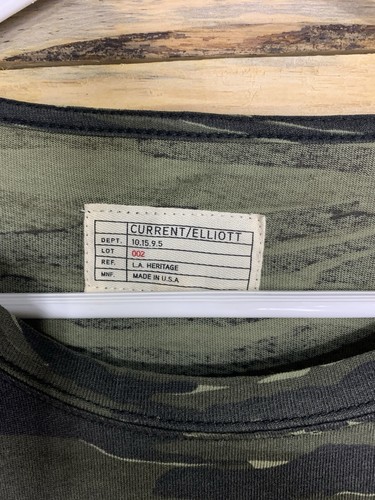 Current/Elliott Men’s Camo T-Shirt LA Heritage Made in USA Size L - Picture 13 of 16