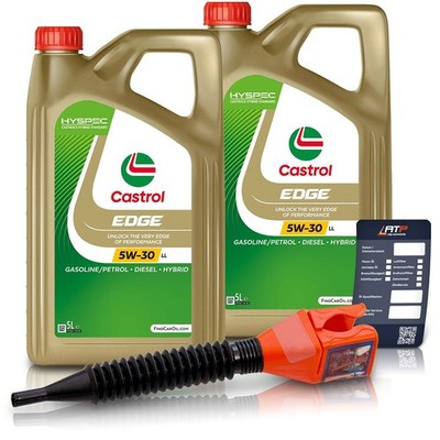 CASTROL 2x 5 L EDGE 5W-30 LL MOTORÖL FÜR ACEA C3 API SQ BMW MB OPEL VW RENAULT