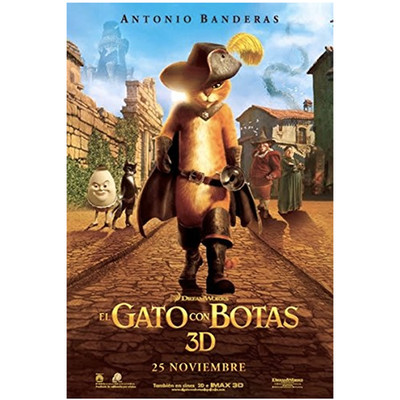 El Gato con Botas Disney BluRay (SP) [PO37498]