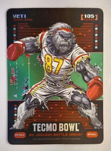 2026 Bo Jackson Battle Arena Tecmo Bowl Travis Kelce Yeti Brawl Battlefoil